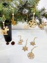 Christbaumschmuck Holzanhänger-Set